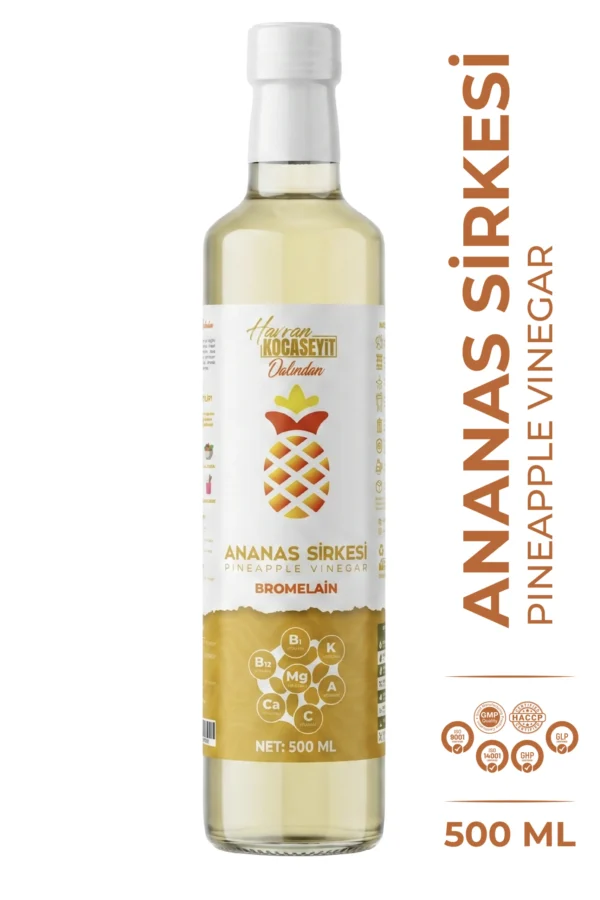 Doğal fermente ananas sirkesi 500 ml