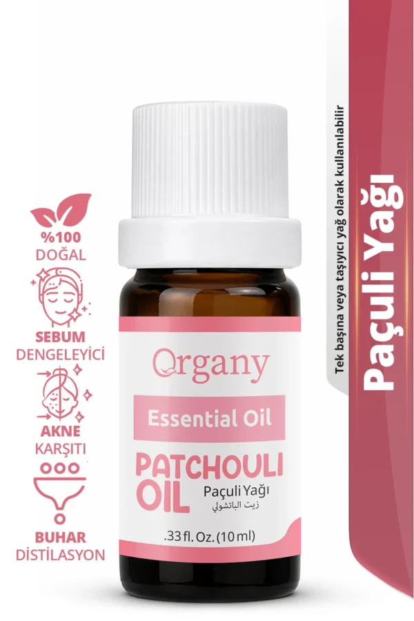 Egzamaya Eğilimli Ciltler için Paçuli Yağı %100 Doğal Kuru Cilt Bakım Yağı Patchouli Essential Oil 10 ml