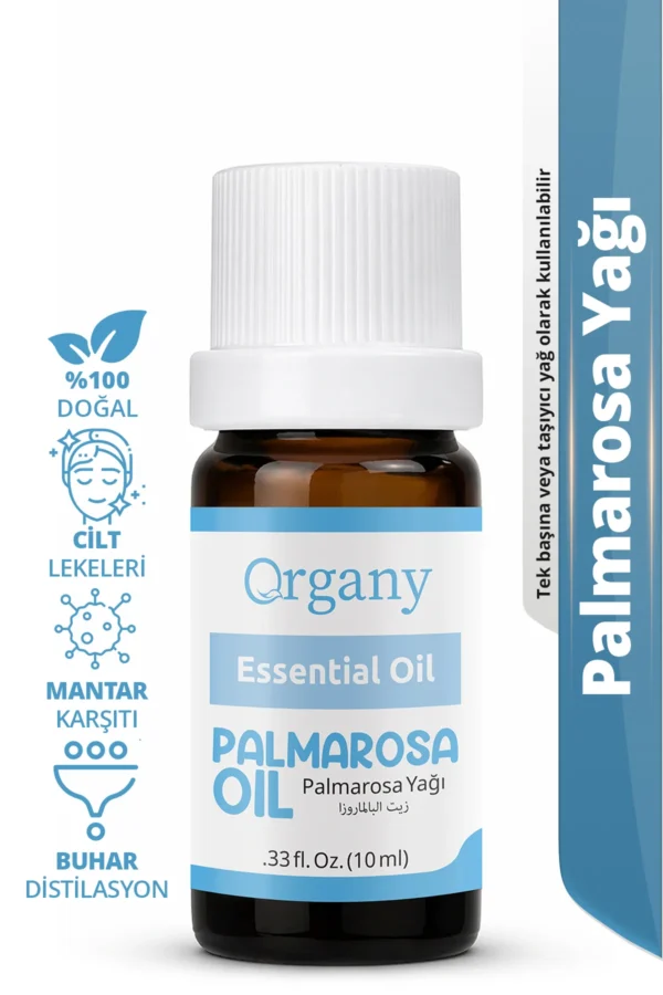 Doğal Deodorant Palmarosa Yağı %100 Doğal Temiz Çiçeksi Bakım Yağı Palmarosa Essential Oil 10 ml