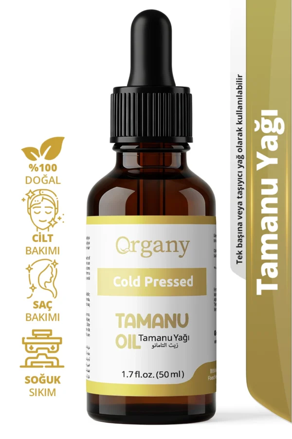 Soğuk Sıkım Tamanu Yağı %100 Doğal Cilt Bakım Yağı Tamanu Oil 50 ml