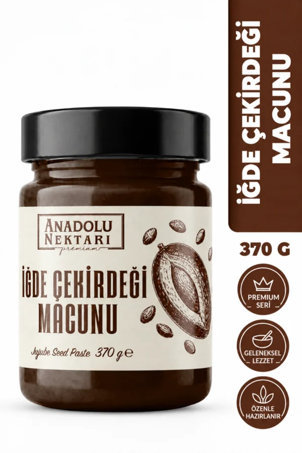 İğde Çekirdeği Macunu 370 g Yoğun Aromalı Geleneksel Macun